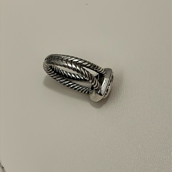 COPY - David Yurman Petite Albion ® Ring Sterling Silver w/ Garnet + Diamonds - Picture 11 of 14